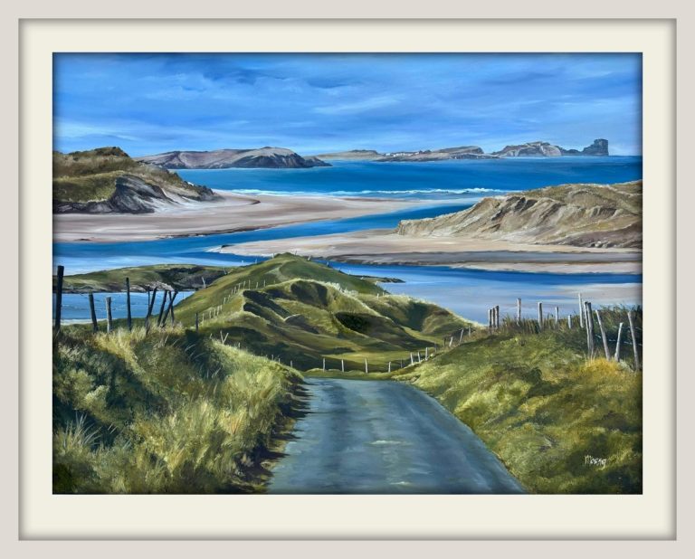 Ballyness Bay, Falcarragh. A limited edition print from an original oil painting by Morag McCafferty